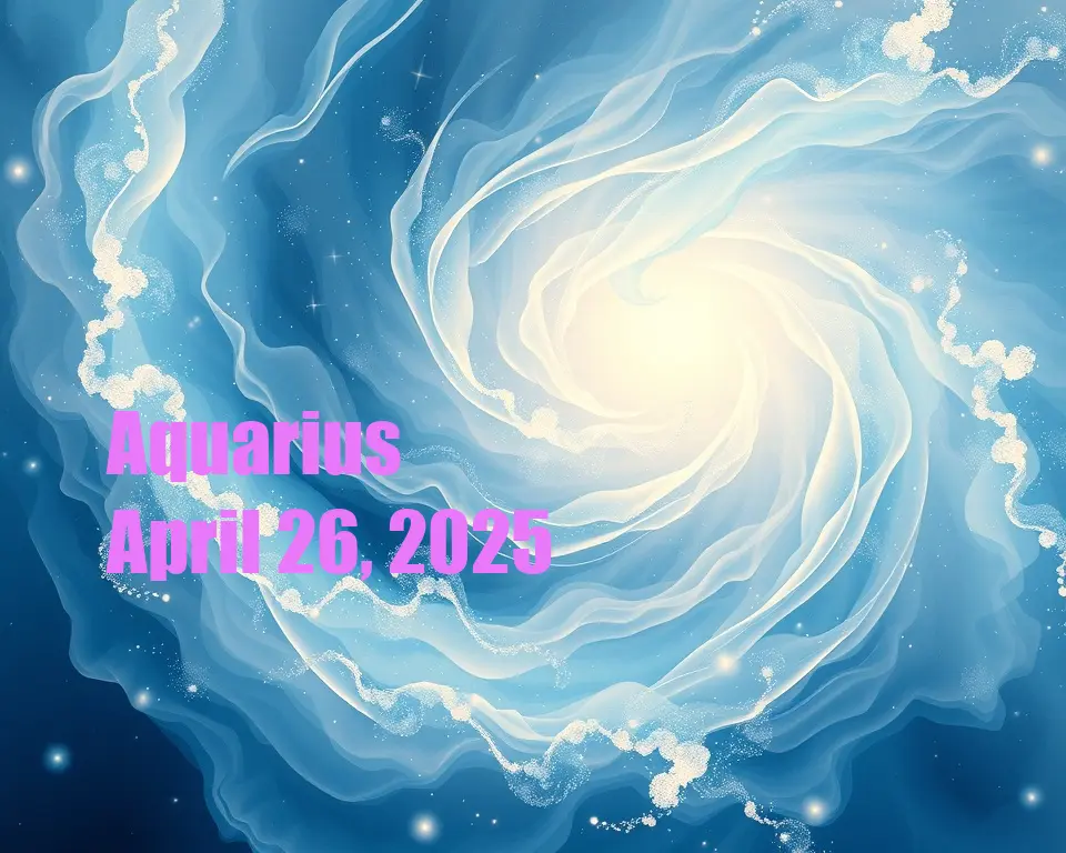Aquarius - April 26, 2025