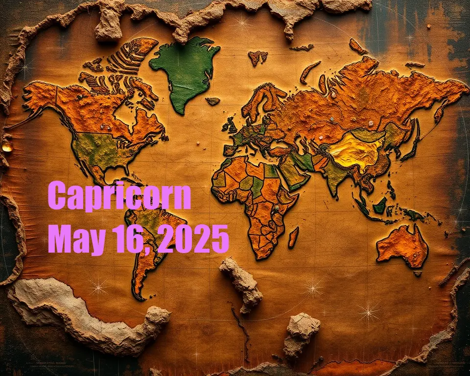 Capricorn - May 16, 2025