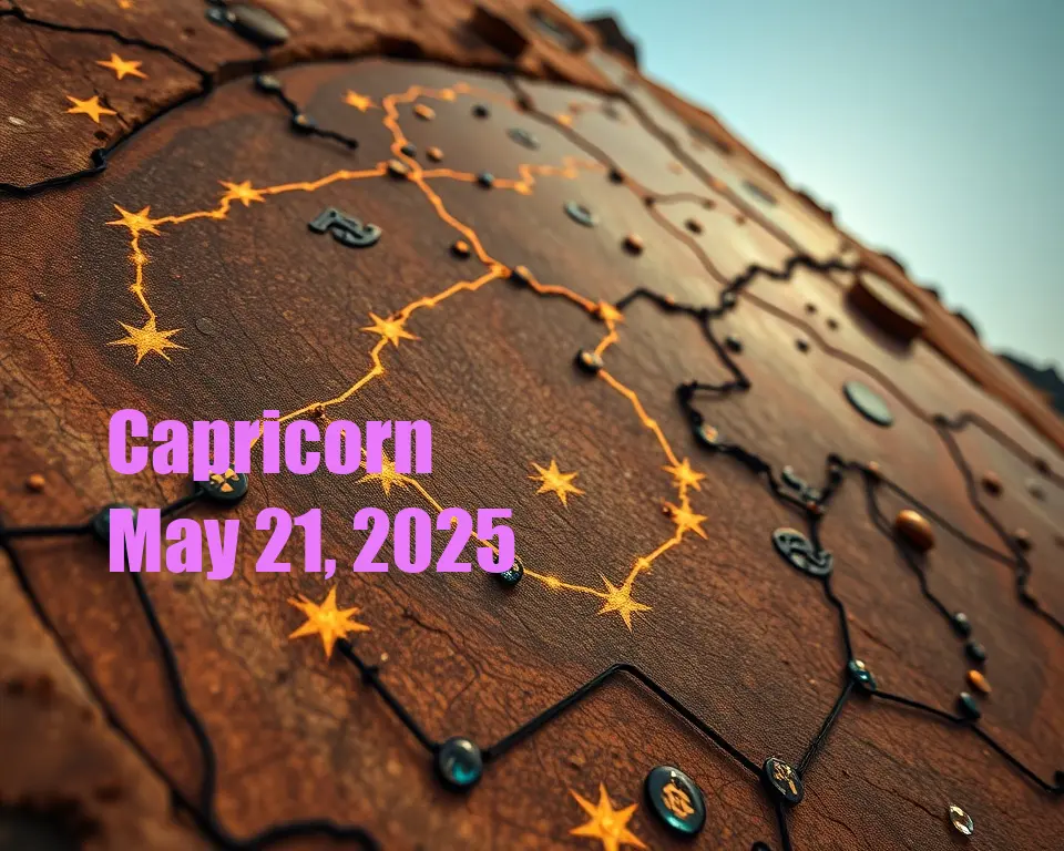 Capricorn - May 21, 2025