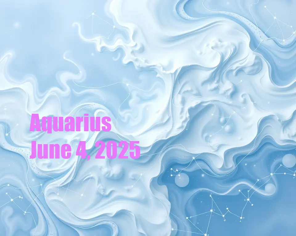 Aquarius - June 4, 2025