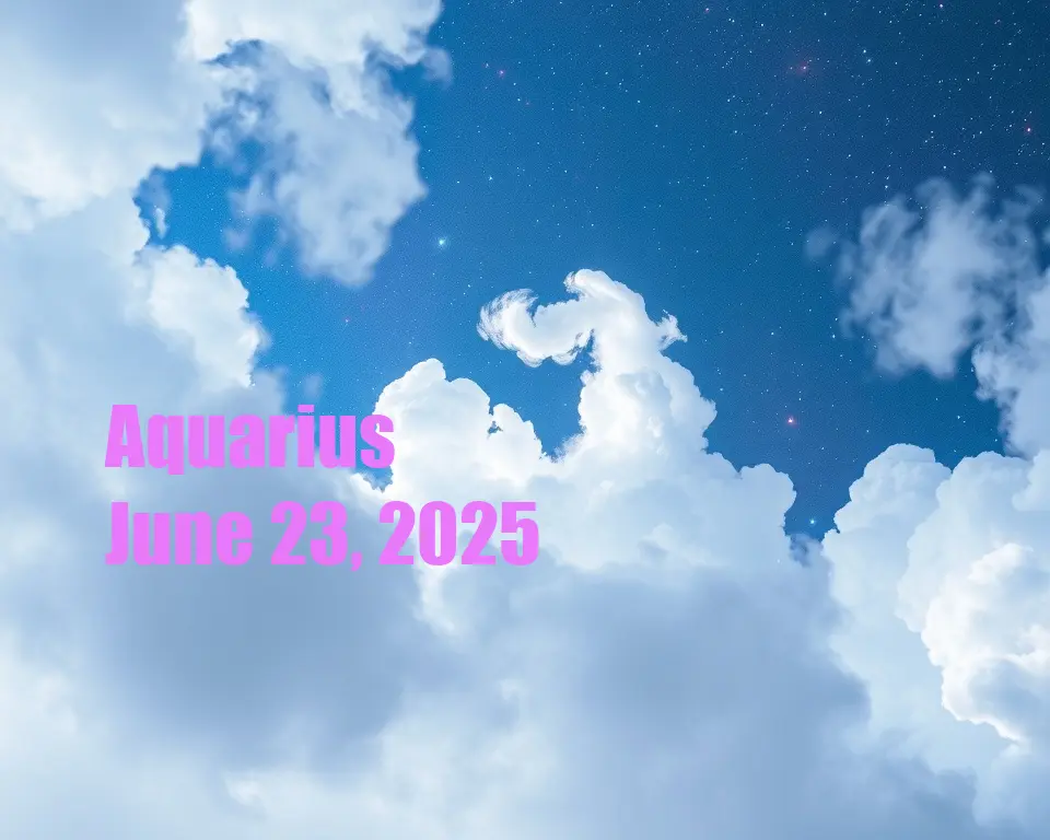 Aquarius - June 23, 2025