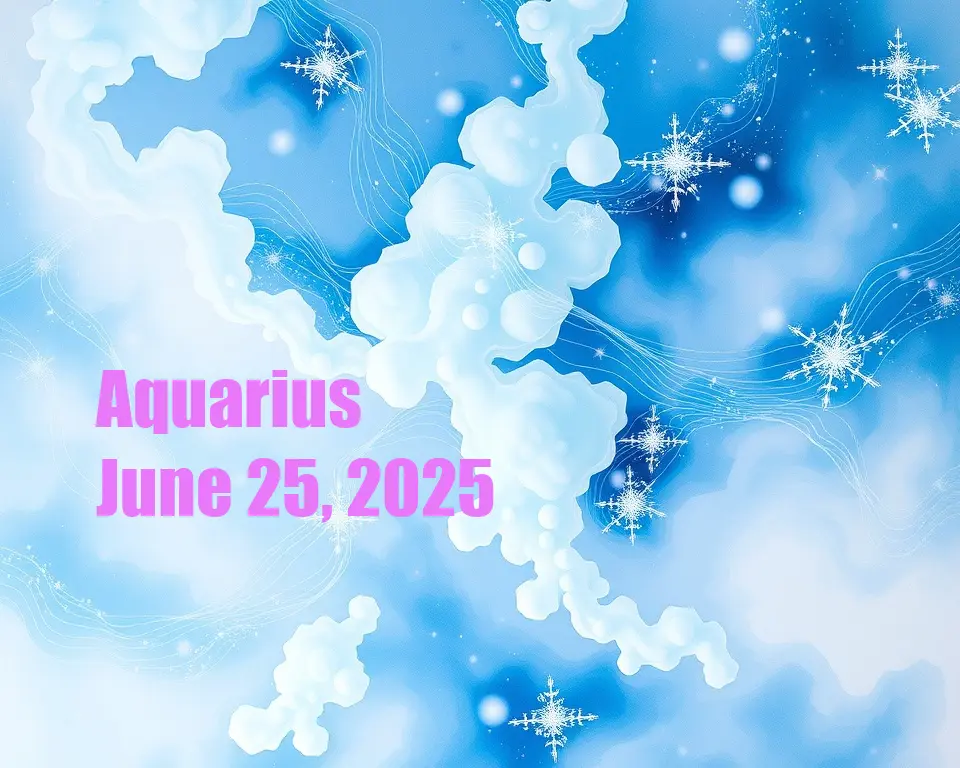 Aquarius - June 25, 2025