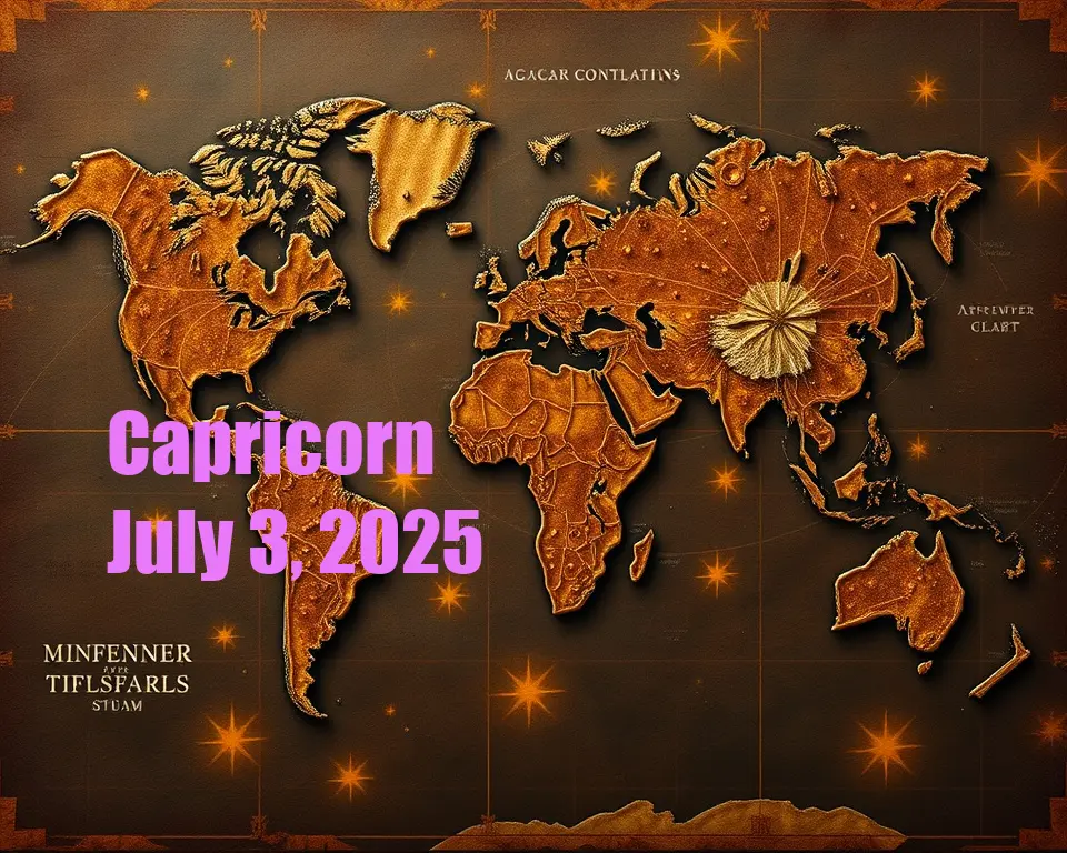 Capricorn - July 3, 2025