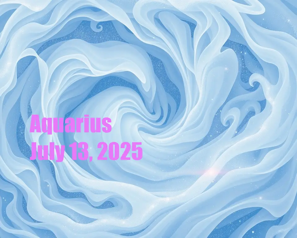 Aquarius - July 13, 2025