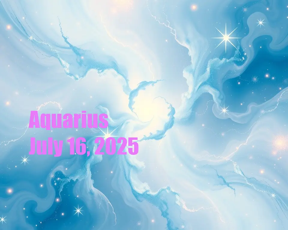 Aquarius - July 16, 2025