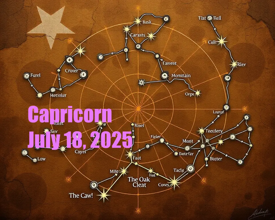 Capricorn - July 18, 2025