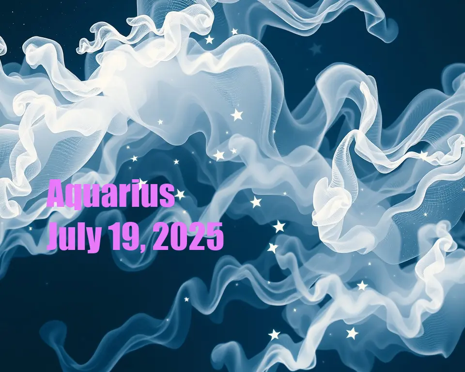 Aquarius - July 19, 2025