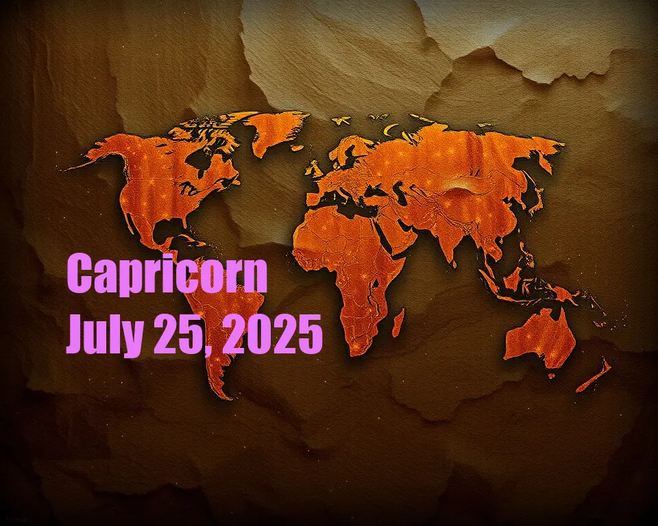 Capricorn - July 25, 2025