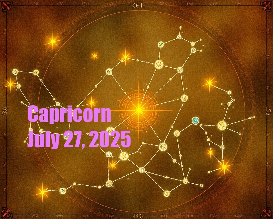 Capricorn - July 27, 2025