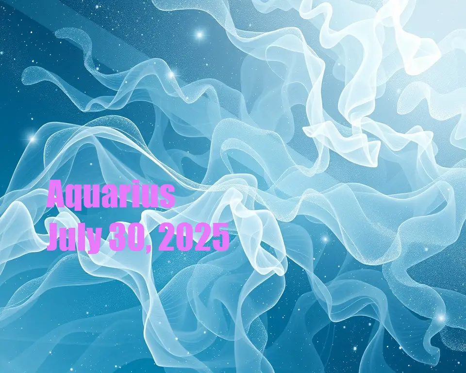 Aquarius - July 30, 2025