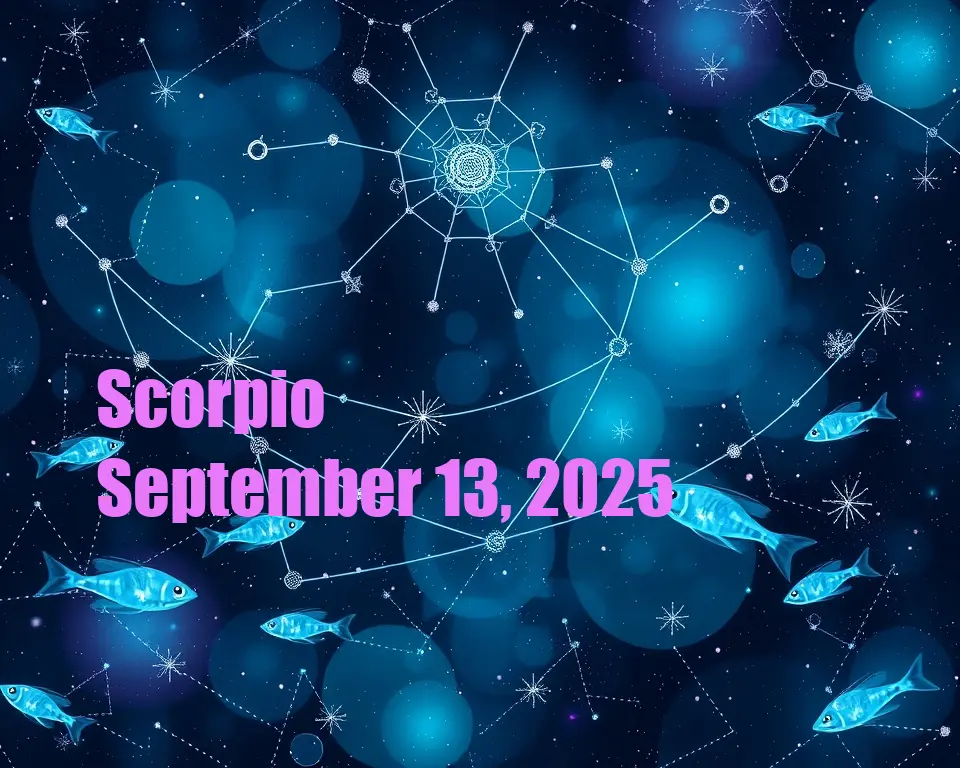 Scorpio - September 13, 2025