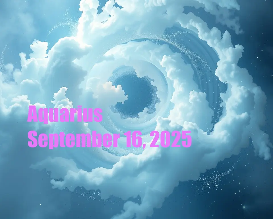 Aquarius - September 16, 2025