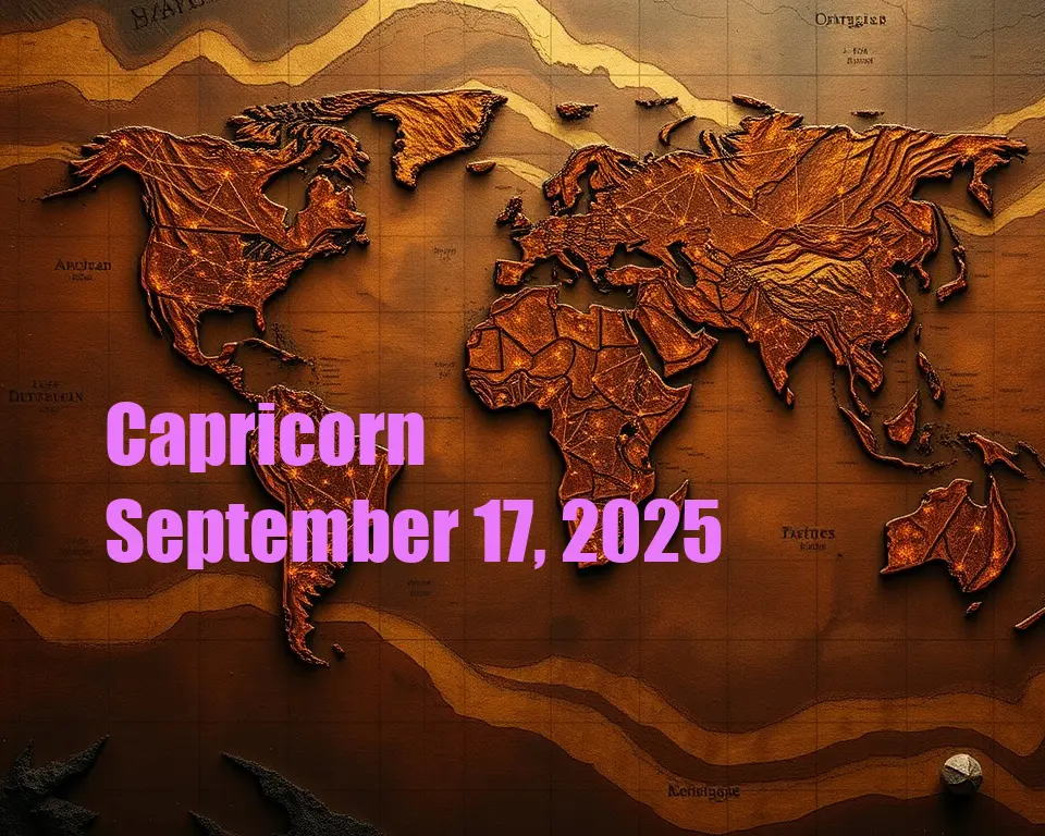 Capricorn - September 17, 2025