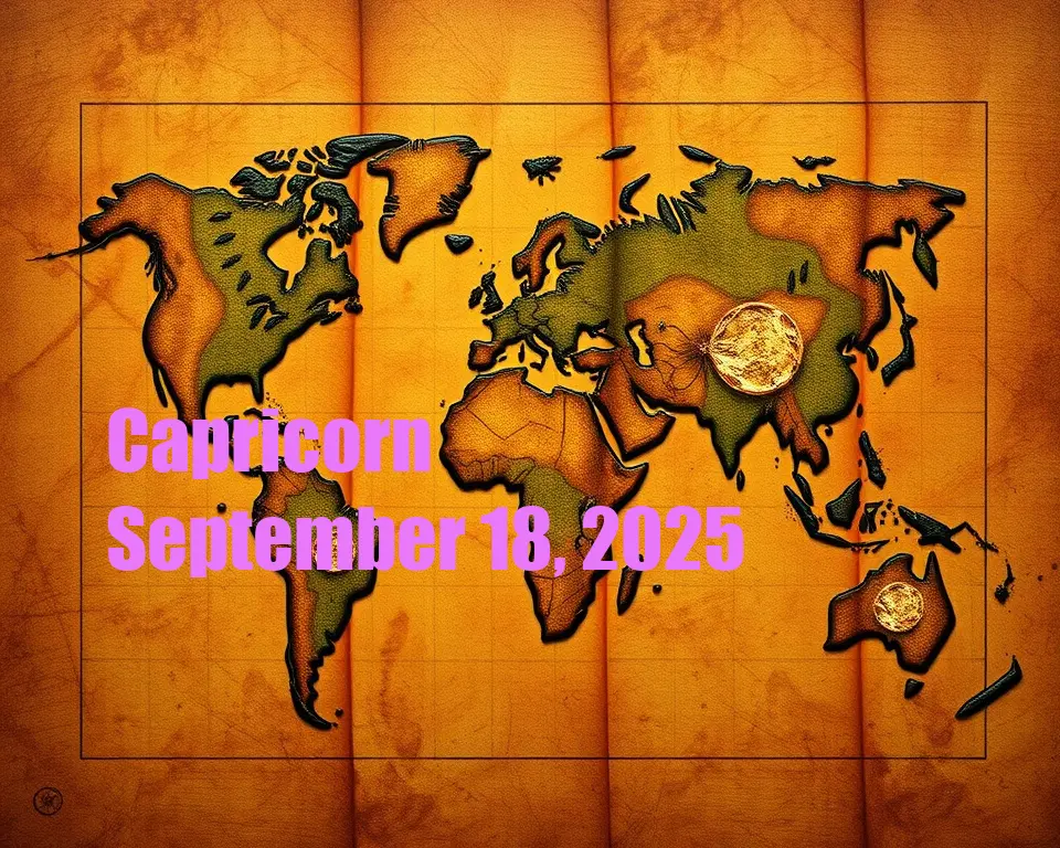 Capricorn - September 18, 2025