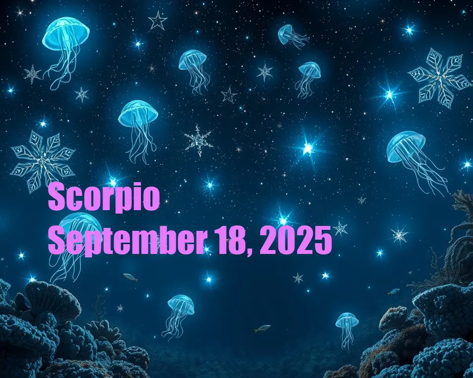 Scorpio - September 18, 2025