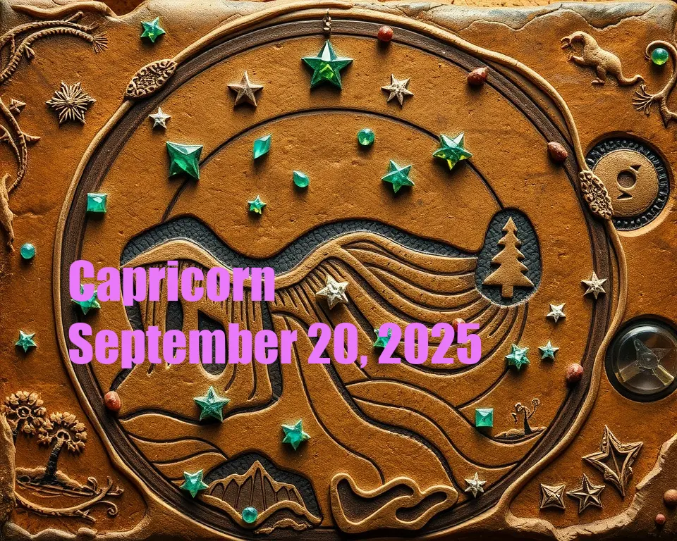 Capricorn - September 20, 2025