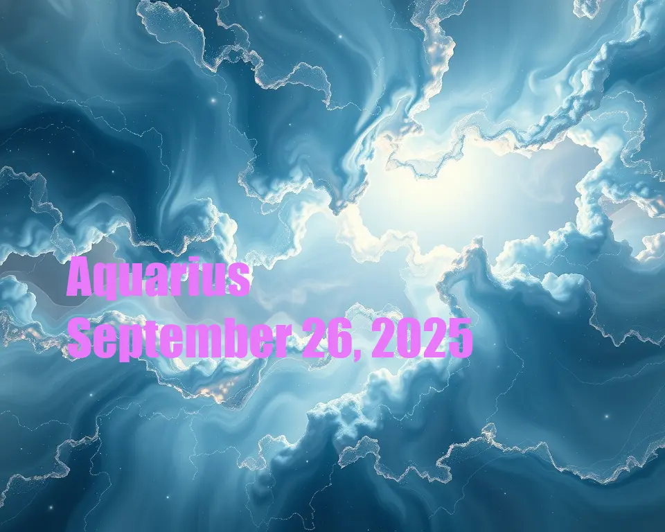 Aquarius - September 26, 2025