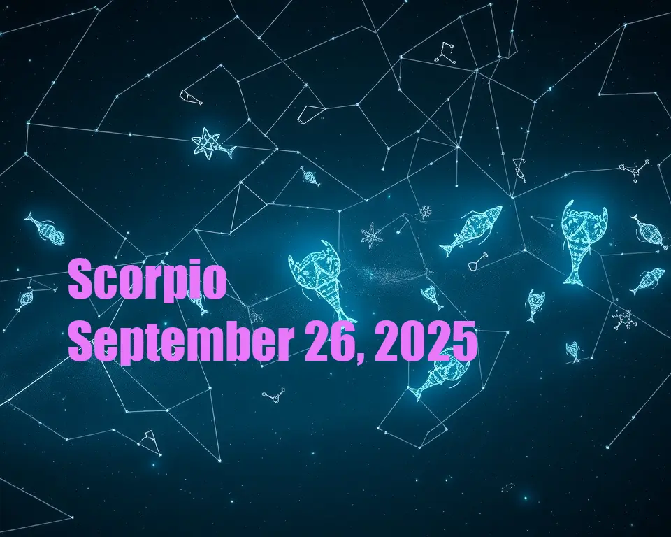 Scorpio - September 26, 2025