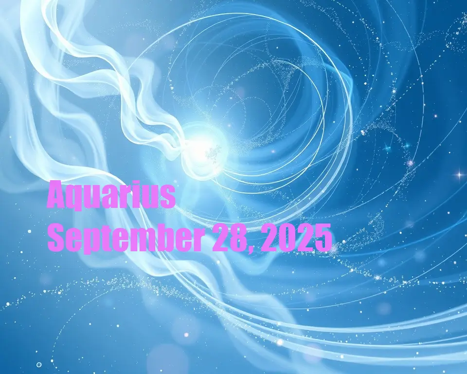 Aquarius - September 28, 2025
