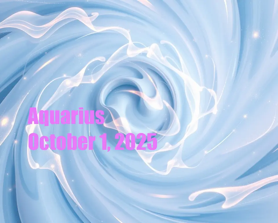 Aquarius - October 1, 2025