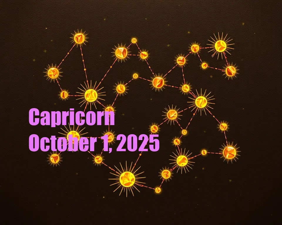 Capricorn - October 1, 2025