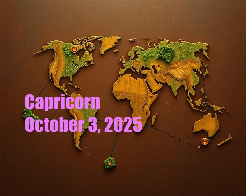 Capricorn - October 3, 2025