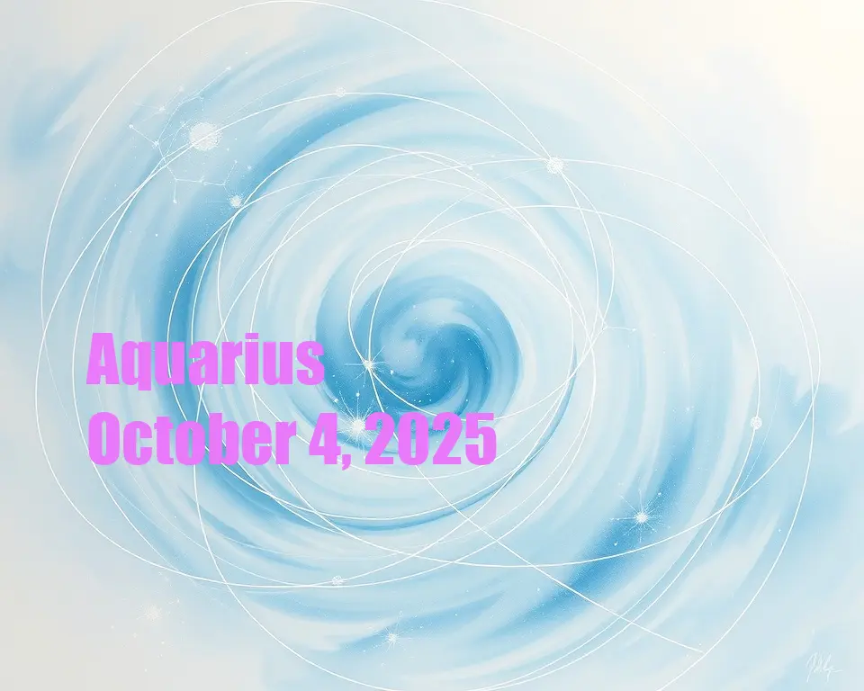 Aquarius - October 4, 2025