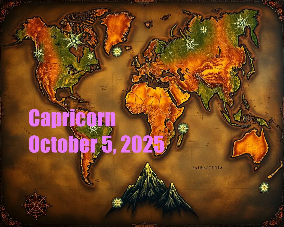Capricorn - October 5, 2025