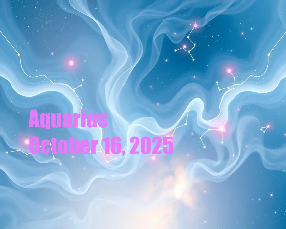 Aquarius - October 16, 2025