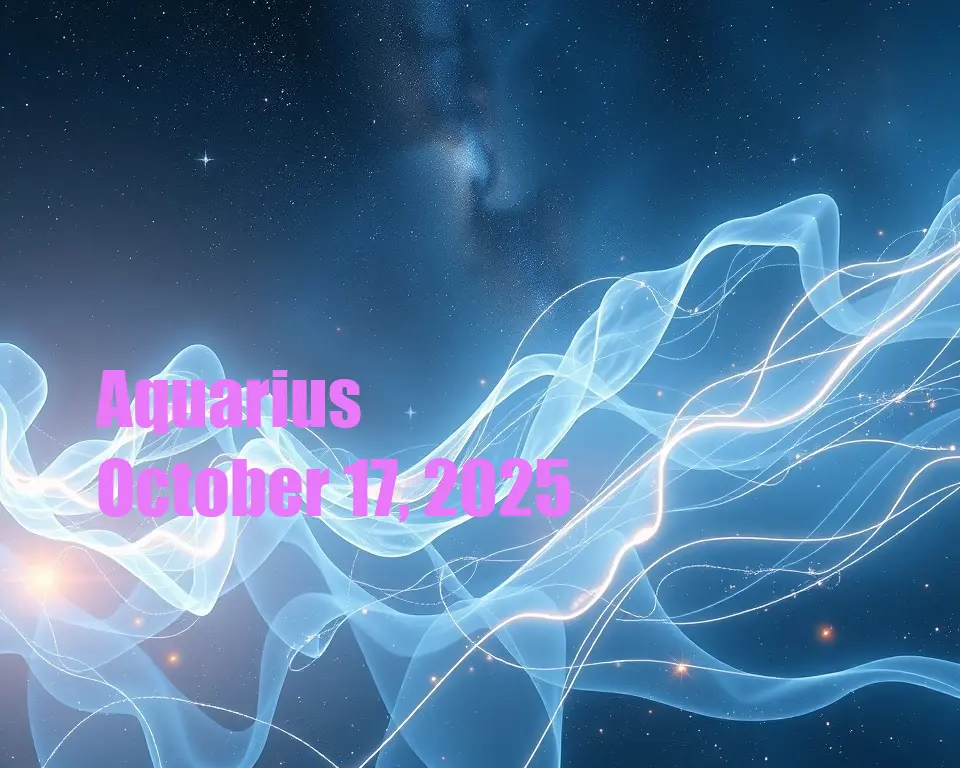 Aquarius - October 17, 2025