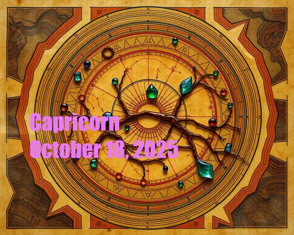 Capricorn - October 18, 2025