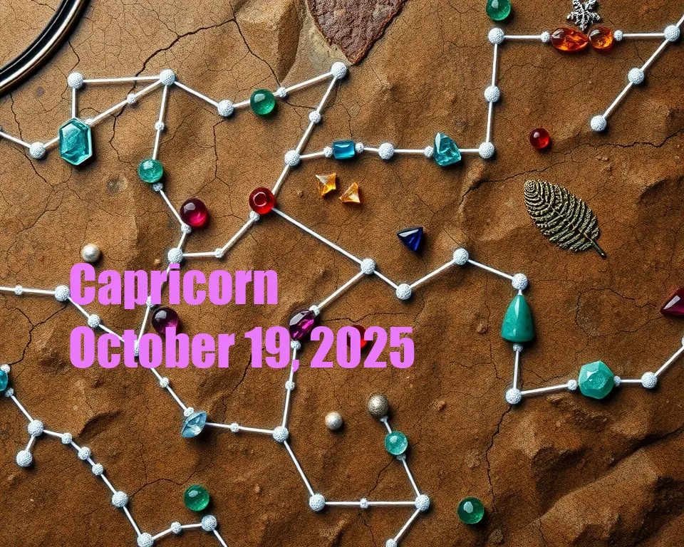 Capricorn - October 19, 2025