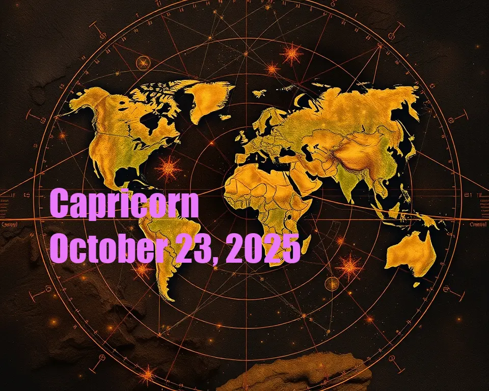 Capricorn - October 23, 2025