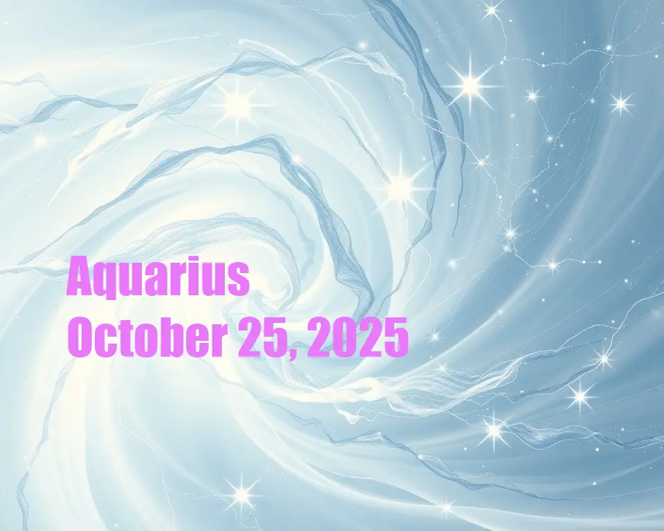 Aquarius - October 25, 2025