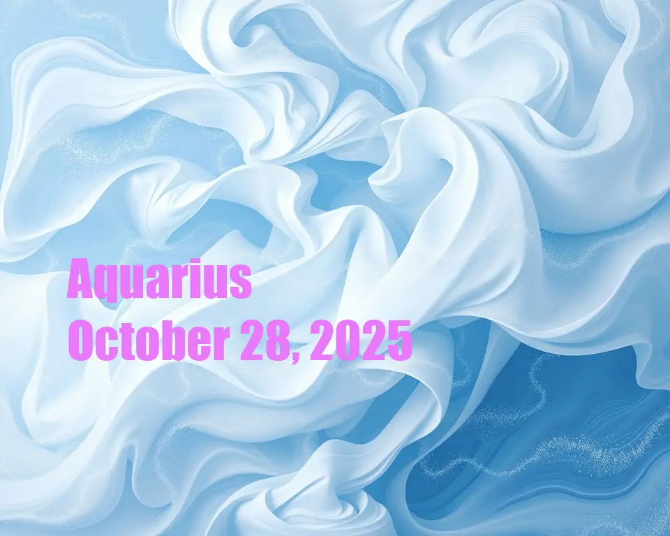Aquarius - October 28, 2025