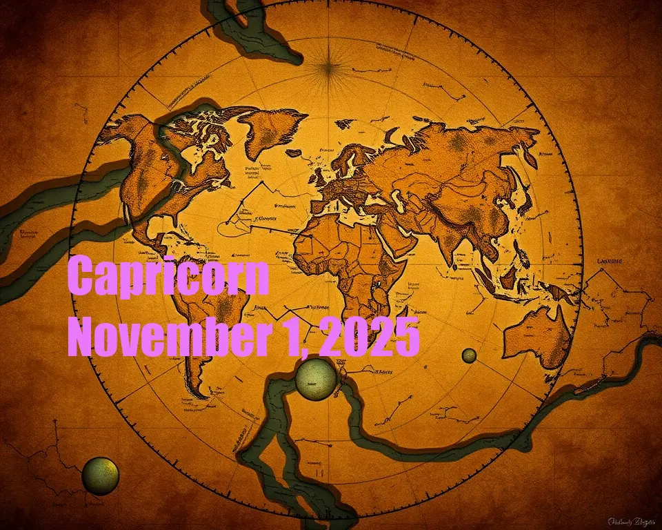 Capricorn - November 1, 2025