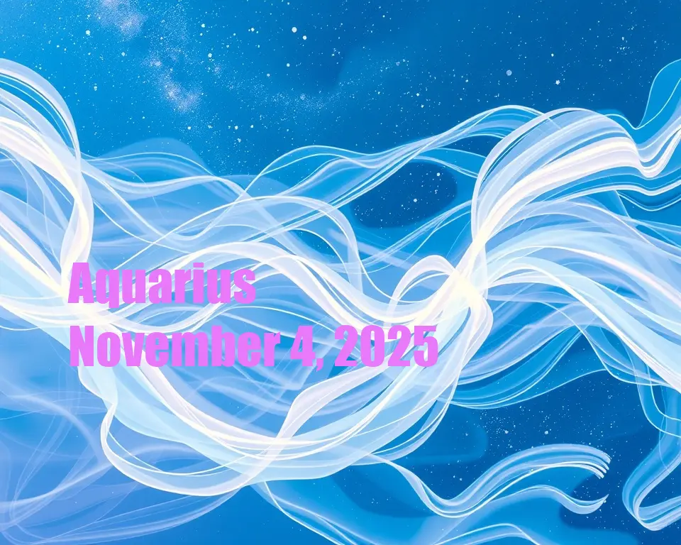 Aquarius - November 4, 2025