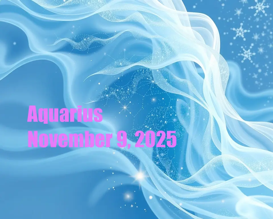 Aquarius - November 9, 2025
