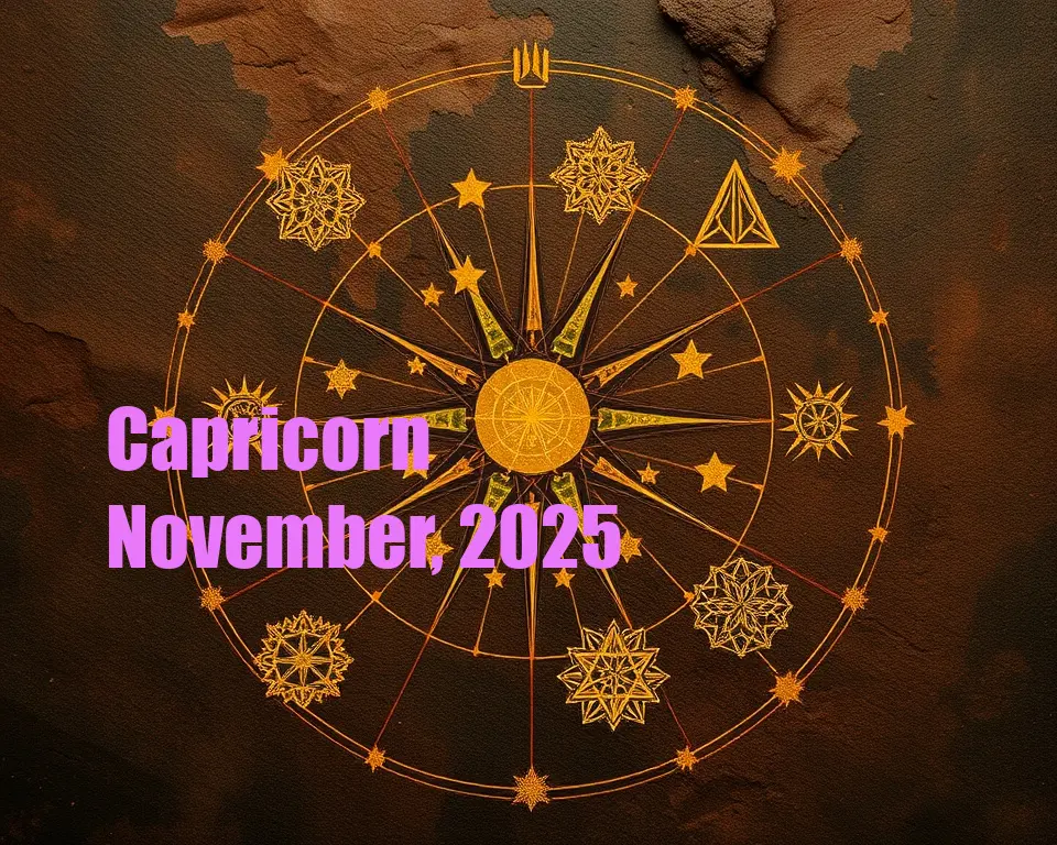 Capricorn - November, 2025