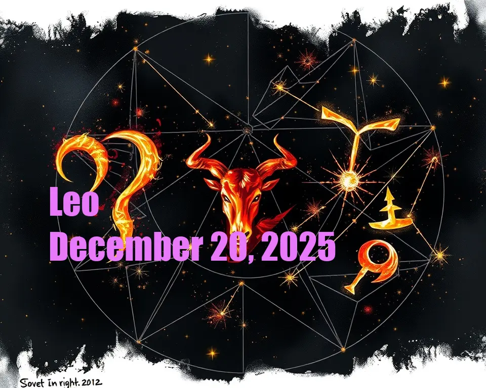 Leo - December 20, 2025