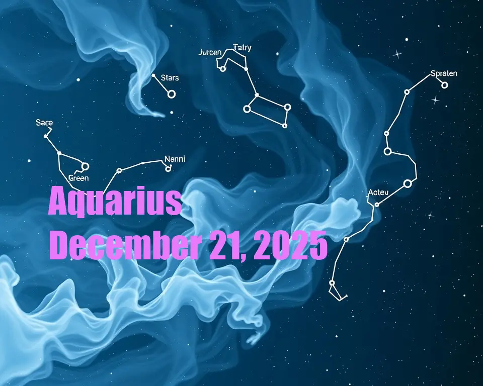 Aquarius - December 21, 2025