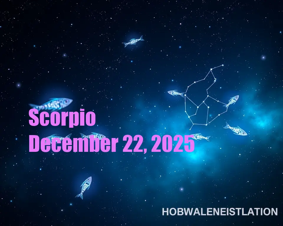 Scorpio - December 22, 2025