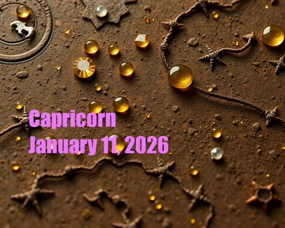 Capricorn - January 11, 2026