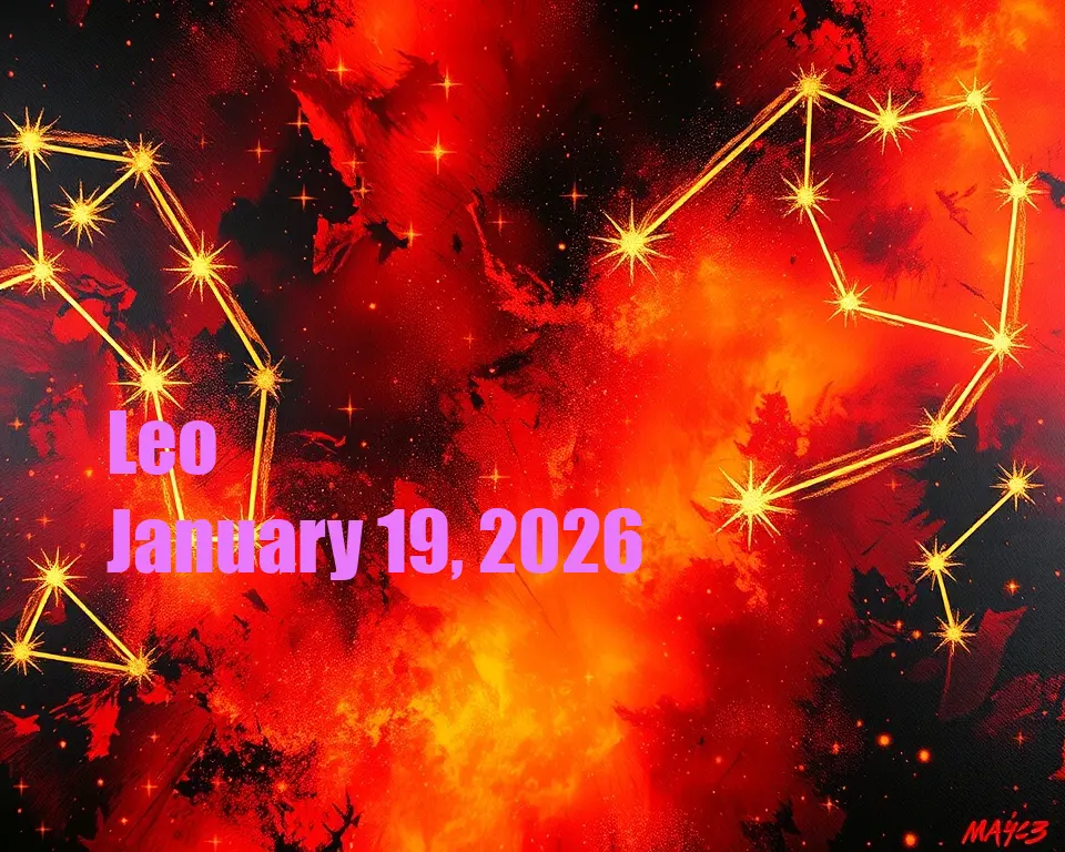 Leo - January 19, 2026